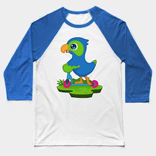 Parrot Scooter Baseball T-Shirt